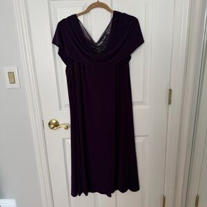 Dressbarn Deep Purple Midi Dress